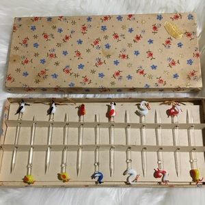 Vintage Porcelain Appetizer Picks Bogota
